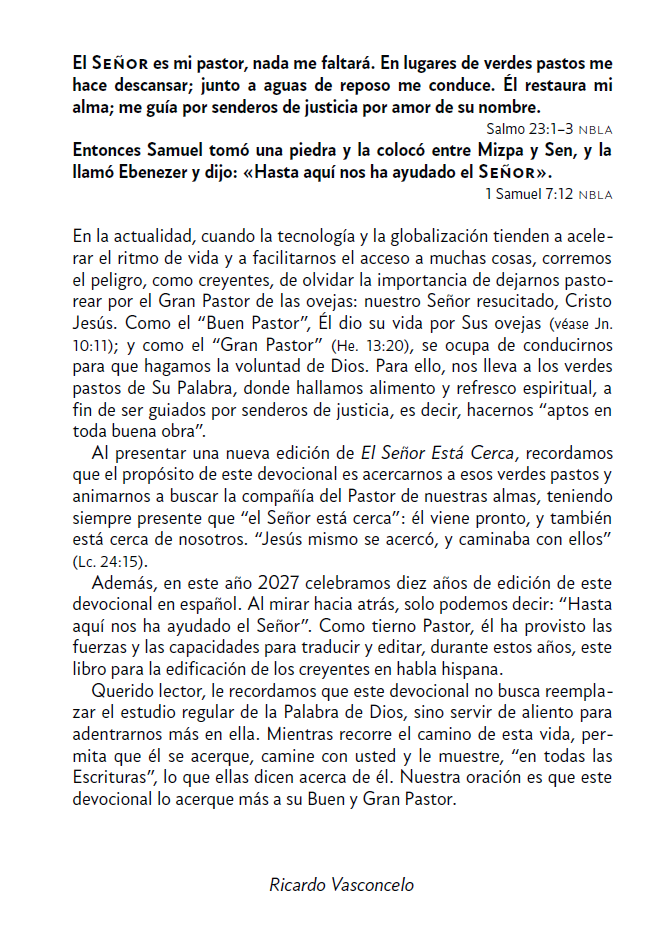 El Señor está cerca 2027