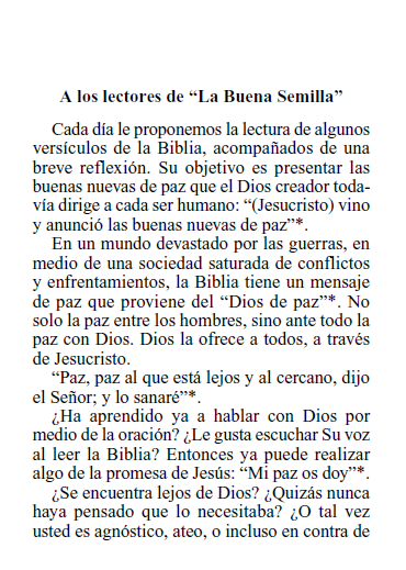 La Buena Semilla 2027