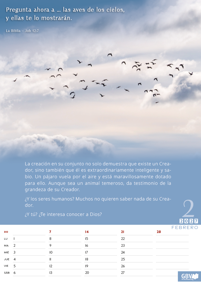 Maravillas de la creación 2027