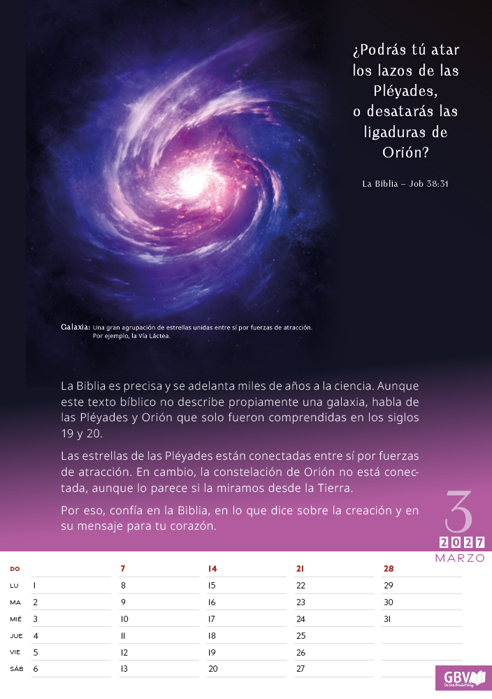 Maravillas de la creación 2027